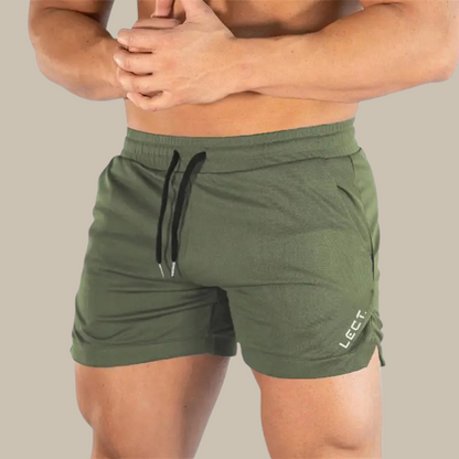Men's Drawstring Quick Dry Swim Shorts in Green