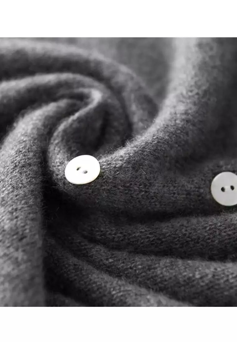Women's Knitted Stretch Button Front Lightweight Jumper