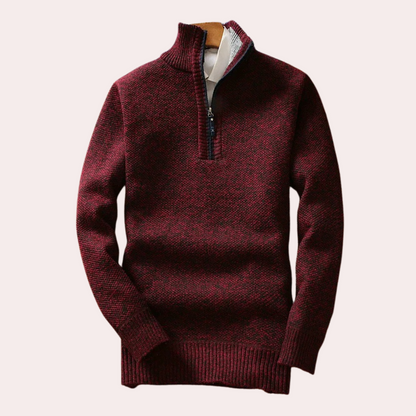 Men's Zip Up Comfort Jumper