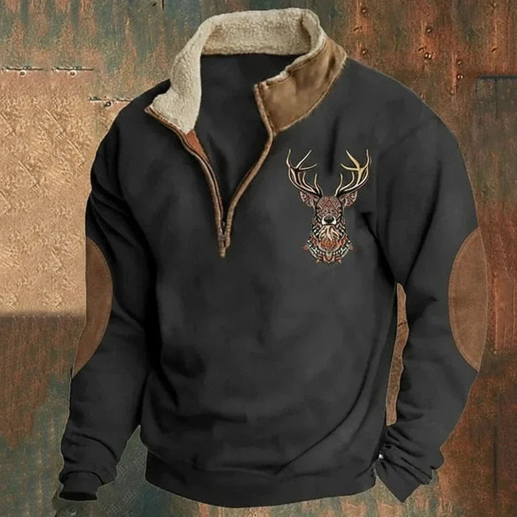 Men's Knitted Half Zip Jumper view 3
