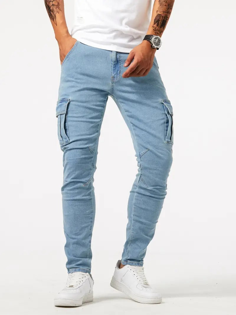 Men's Tapered Multi Pocket Jeans view 5