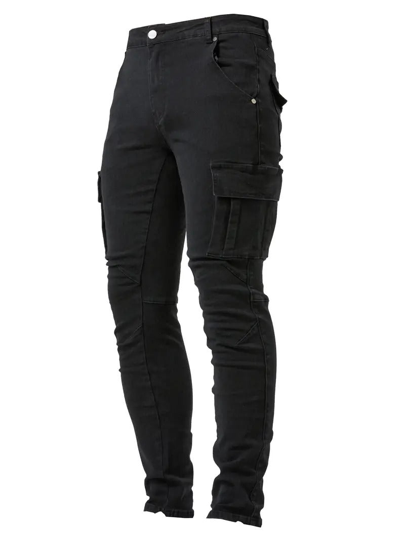 Men's Tapered Multi Pocket Jeans view 7