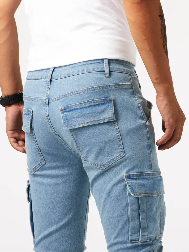 Men's Tapered Multi Pocket Jeans view 4