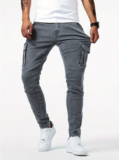 Men's Tapered Multi Pocket Jeans view 6