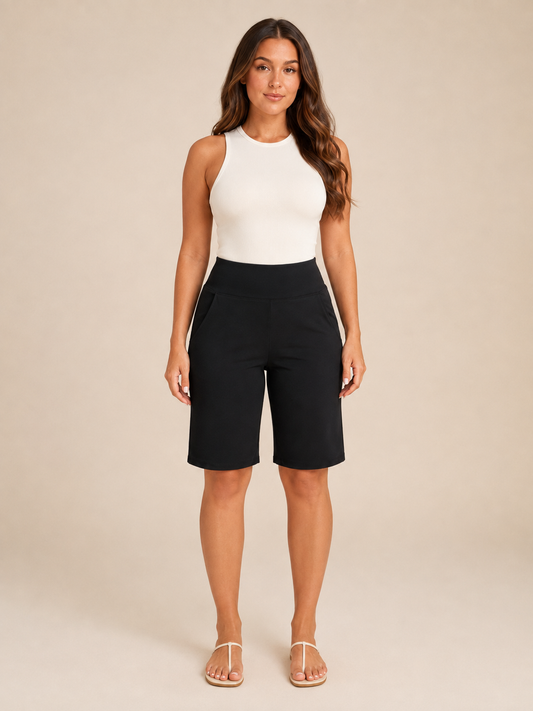 Women's Relaxed Fit Patch Pocket Casual Shorts
