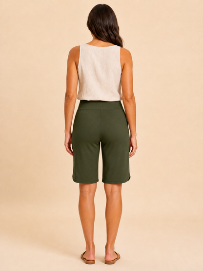 Women's Relaxed Fit Patch Pocket Casual Shorts