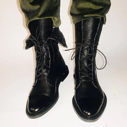 Women's Lace Up Casual Ankle Boots for Work and Office