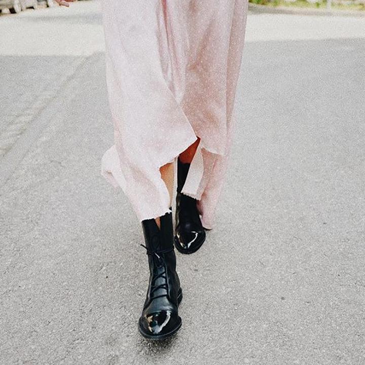 Women's Lace Up Casual Ankle Boots for Work and Office