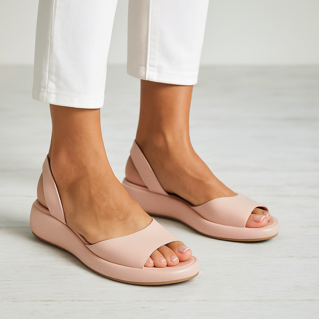 Women's Open Toe Slingback Sandals in Pink