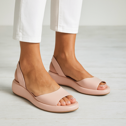 Women's Open Toe Slingback Sandals in Pink