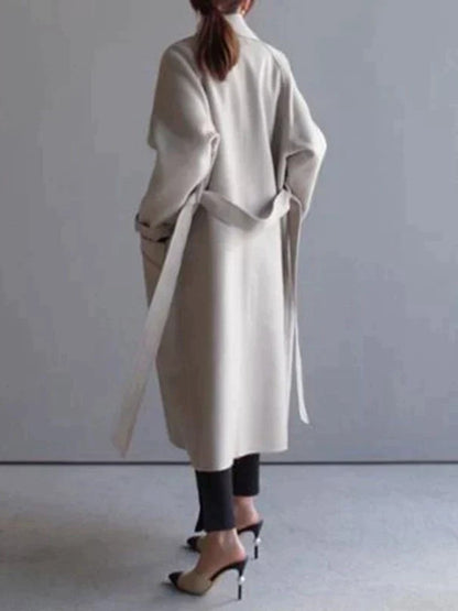 Women's Longline Patch Pocket Casual Winter Coat