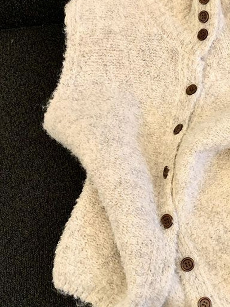 Women's Knitted Sleeveless Cardigan view 4