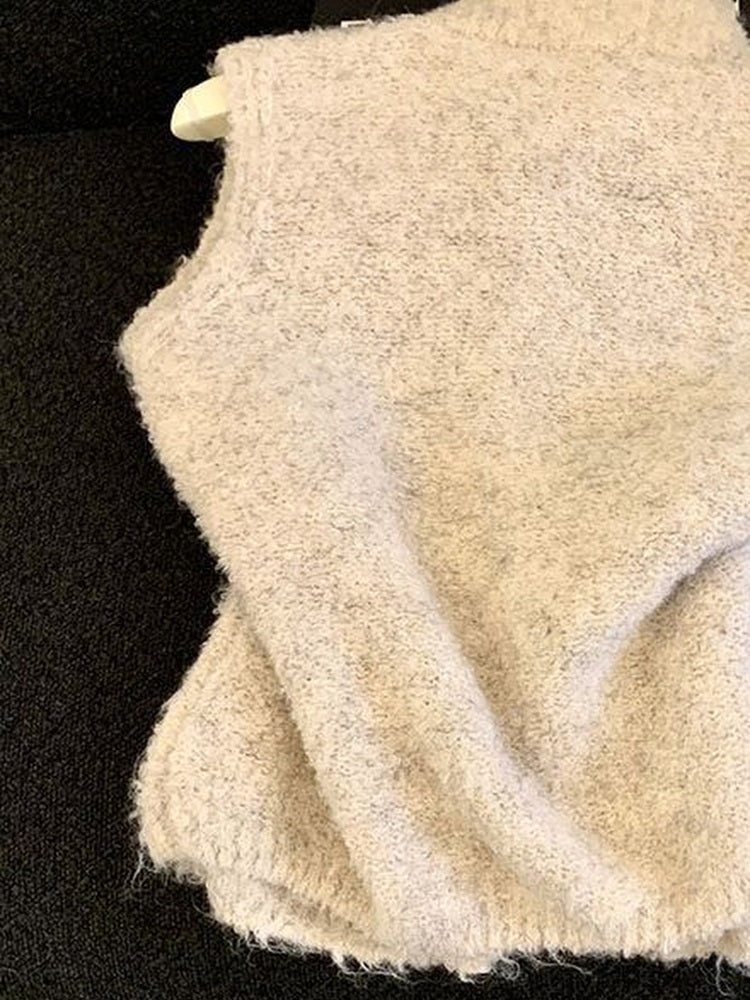 Women's Knitted Sleeveless Cardigan view 5