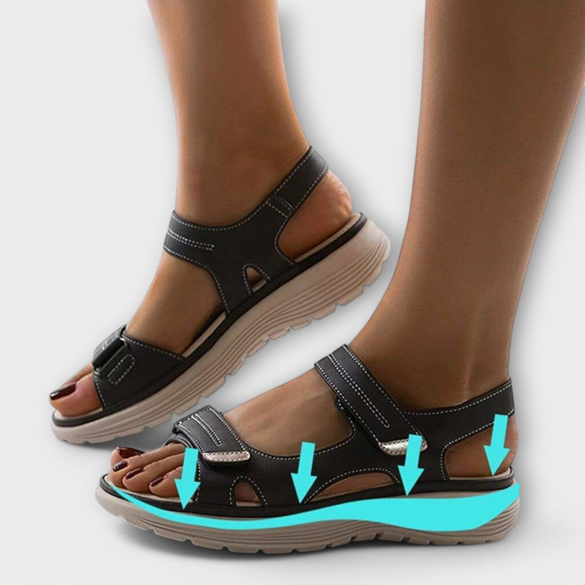 Women's Padded Lightweight Sandals view 4